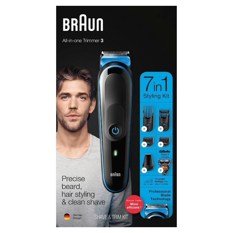 Braun MGK3245 7-in-1 Styling Kit Beard Trimmer & Body Groomer
