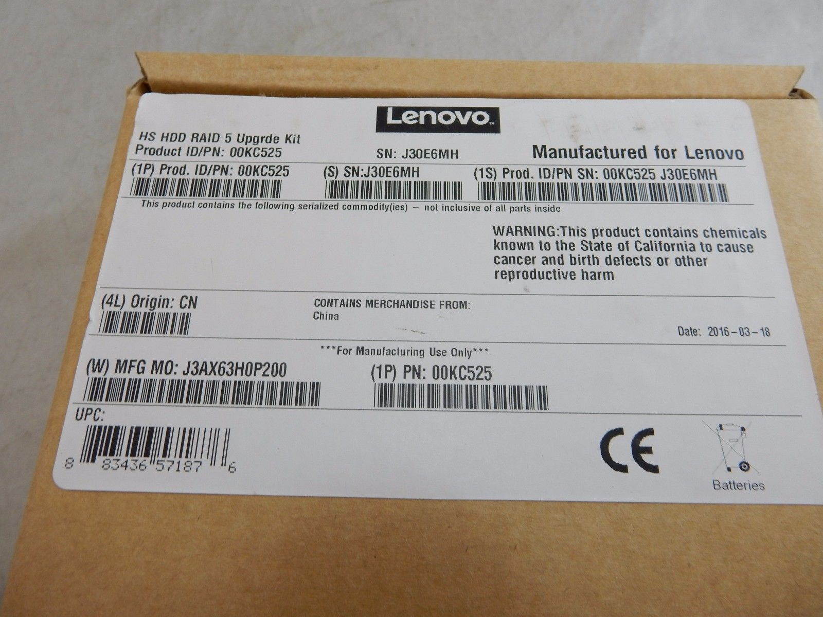 Lenovo System x3250 M5 Hot Swap HDD RAID 5 Upgrade Kit