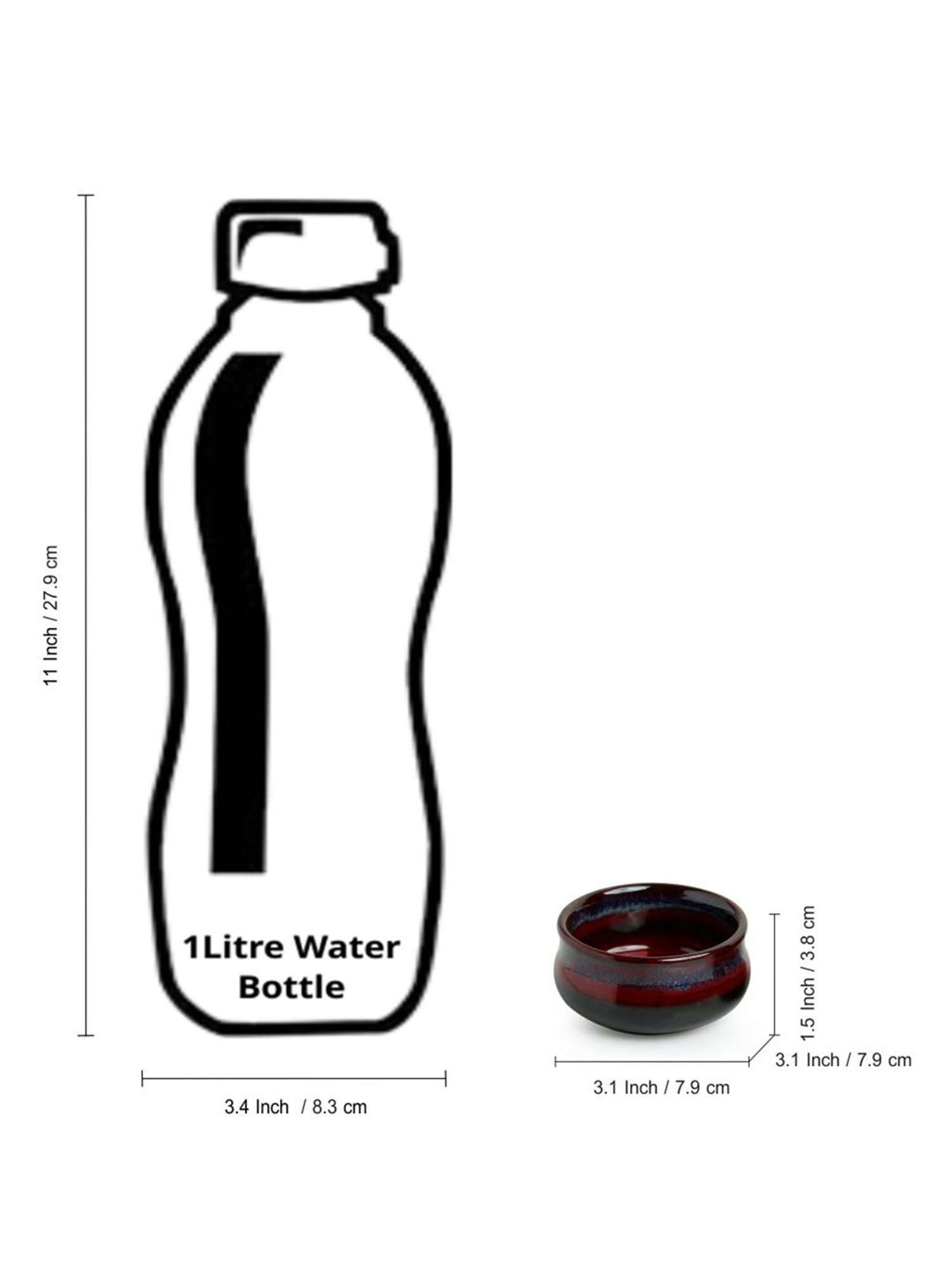 ExclusiveLane 'Blushing Lava' Hand Glazed Studio Pottery Ceramic Chutney & Pickle Bowls (Set Of 2)