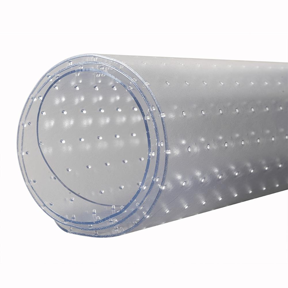 Rectangle PVC Home Office Chair Floor Mat Studded Back for Pile Carpet 36" x 48"