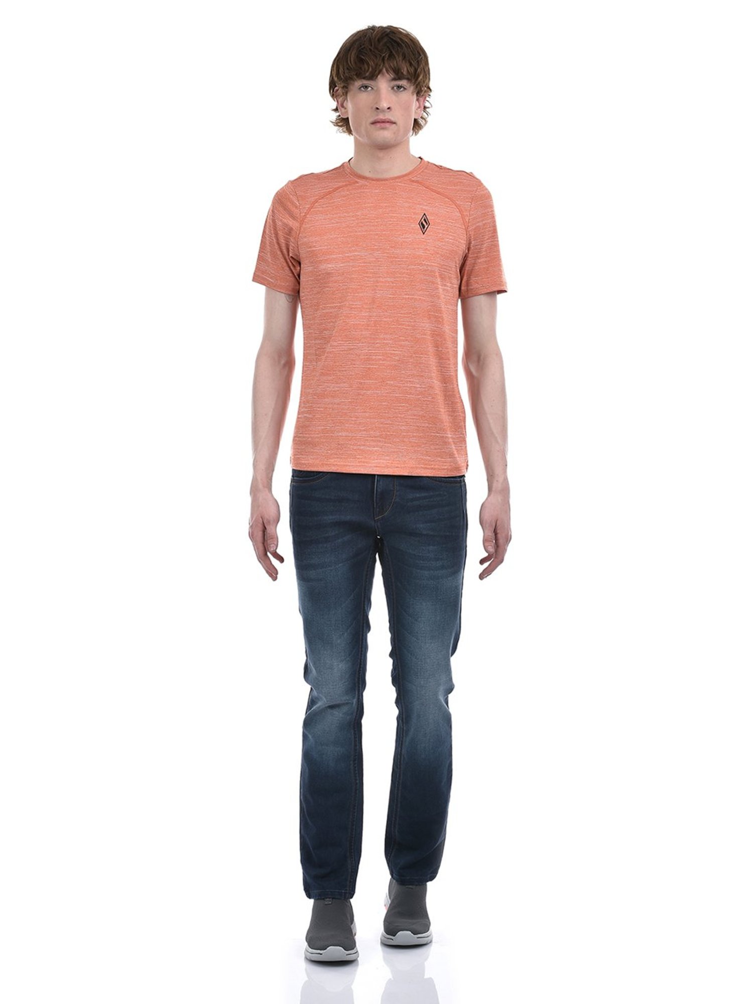 Lawman Pg3 Dark Blue Slim Fit Lightly Washed Jeans