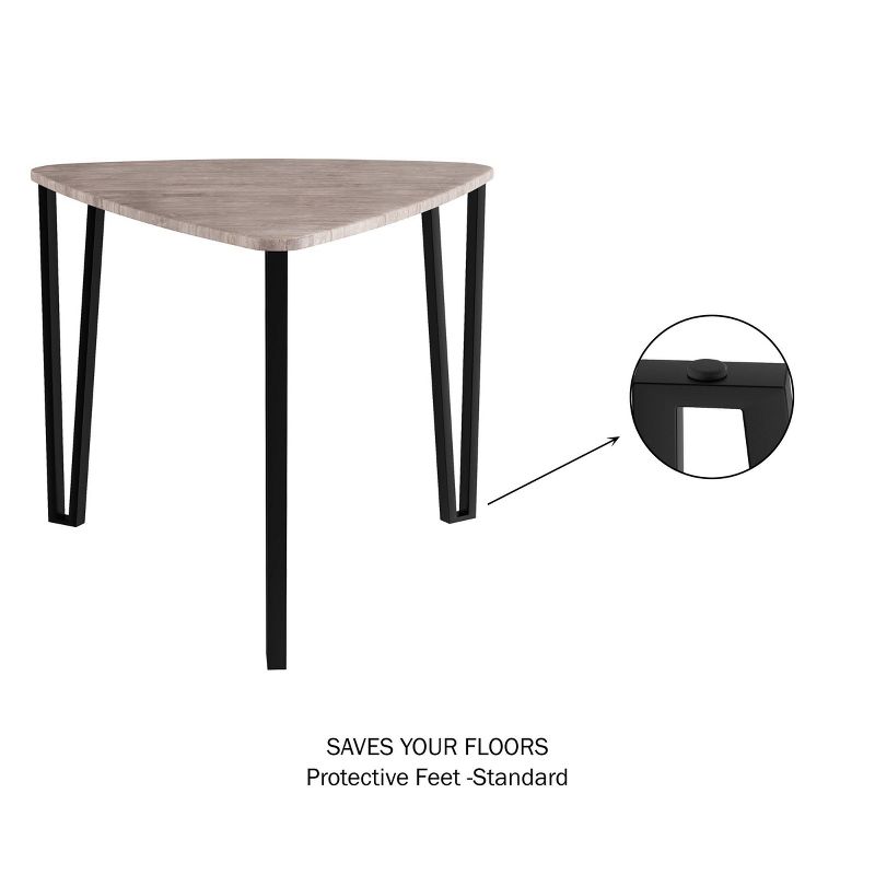 Nesting Tables Modern Wood Grain Brown - Yorkshire Home