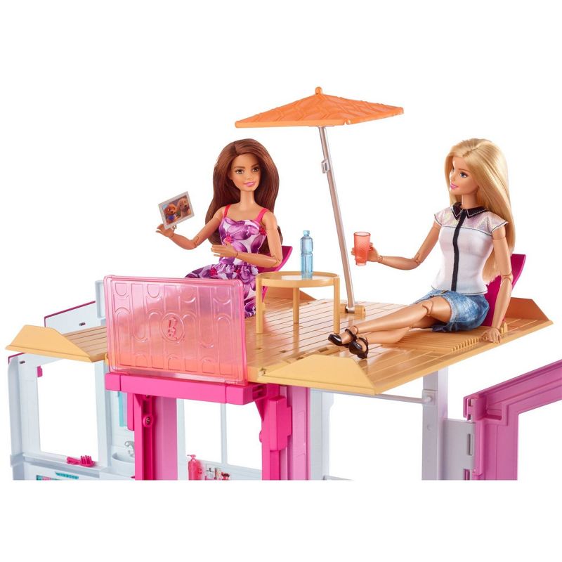Barbie 3-Story House with Pop-Up Umbrella!