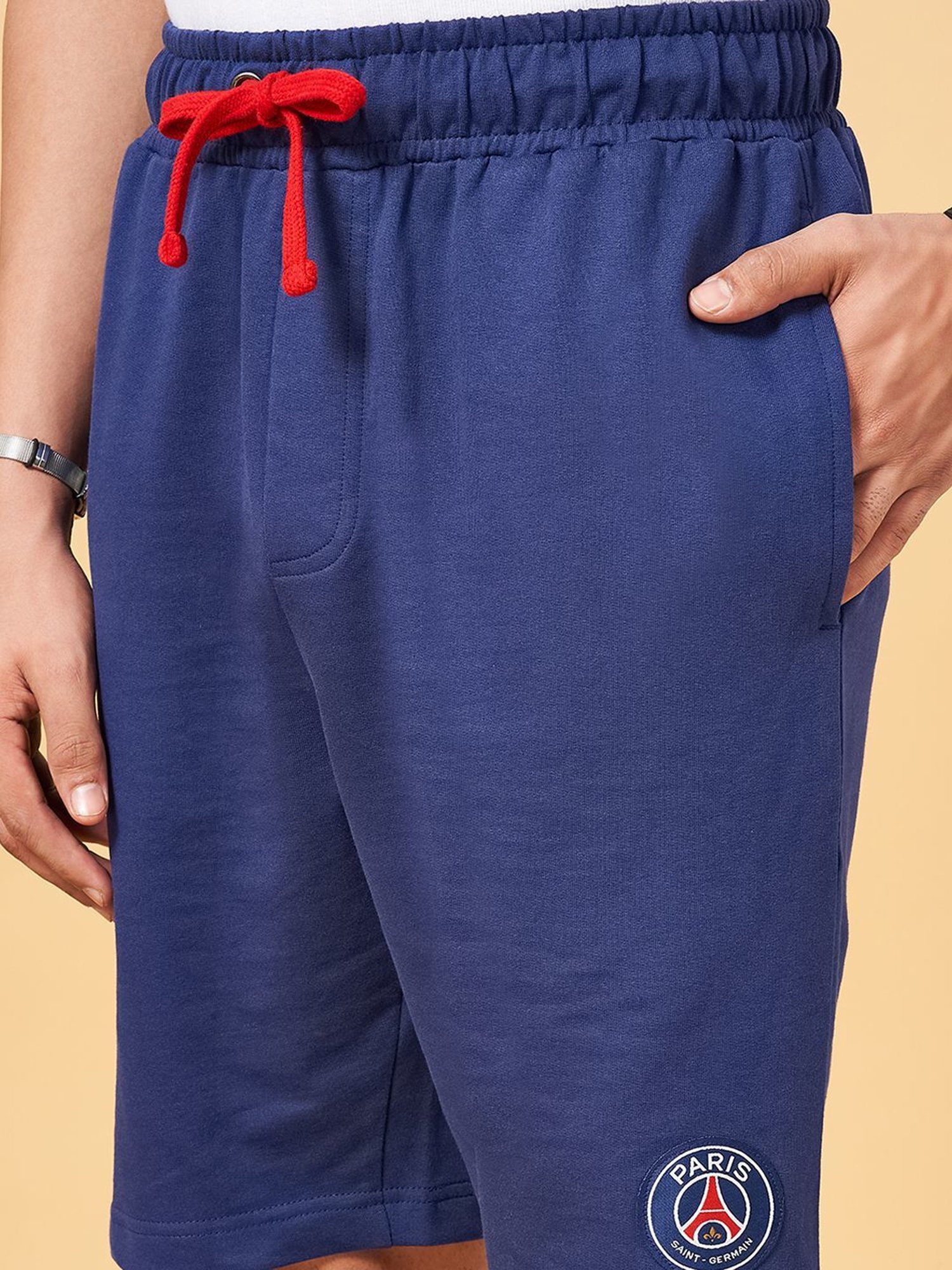 SF Jeans by Pantaloons Blue Cotton Slim Fit Shorts