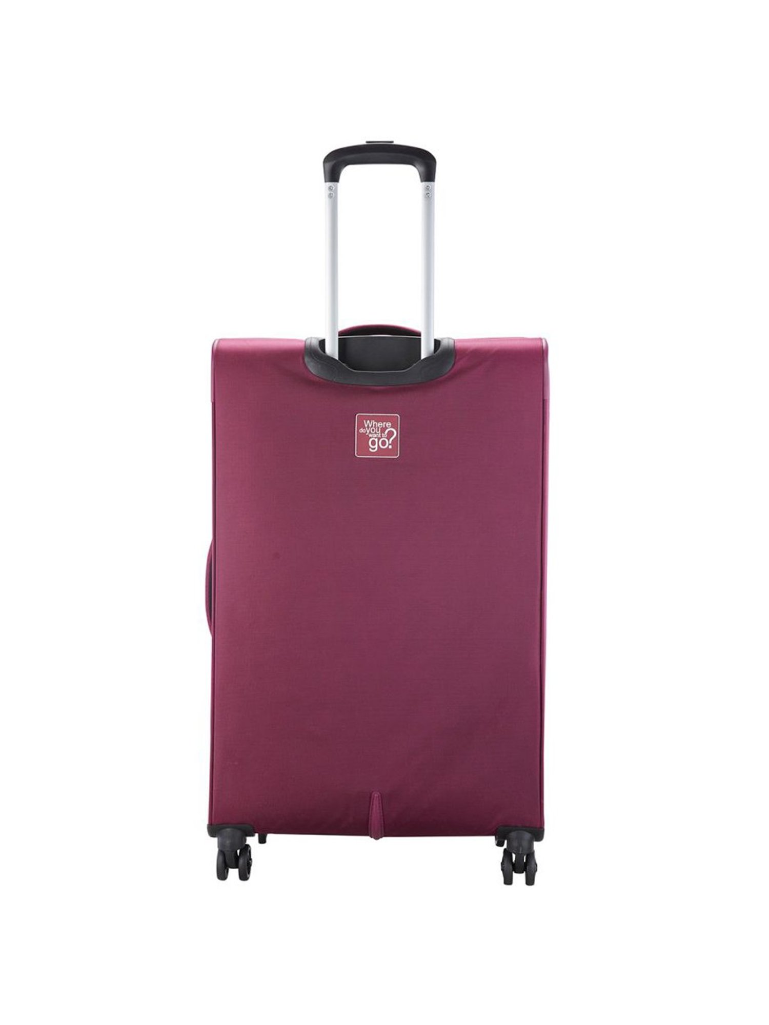 VIP Adept Red Solid Soft Large Trolley Bag - 32 cm