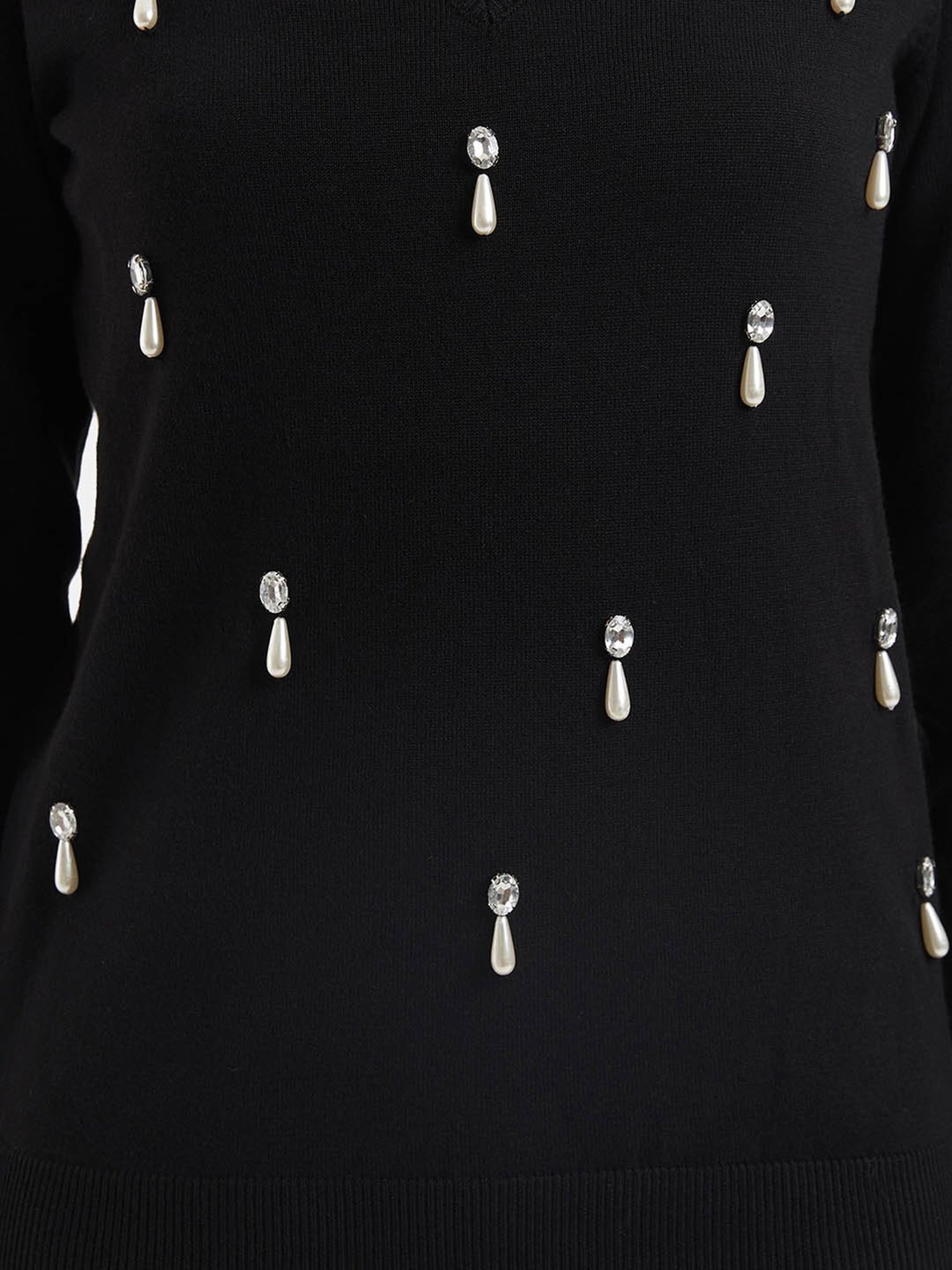 Kazo Black Embellished Pullover