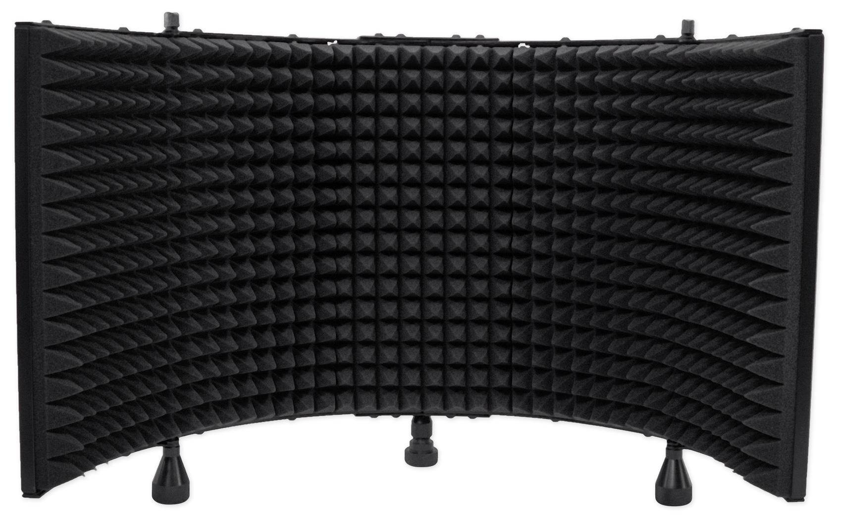 Rockville Recording Package w/Round-Base Microphone Stand+Foam Isolation Shield