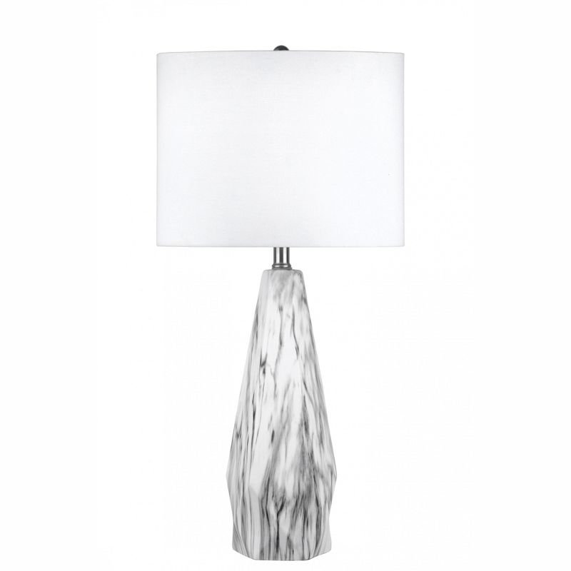 nuLOOM Stamford Ceramic 25" Table Lamp Lighting - Marble 25" H x 13" W x 13" D