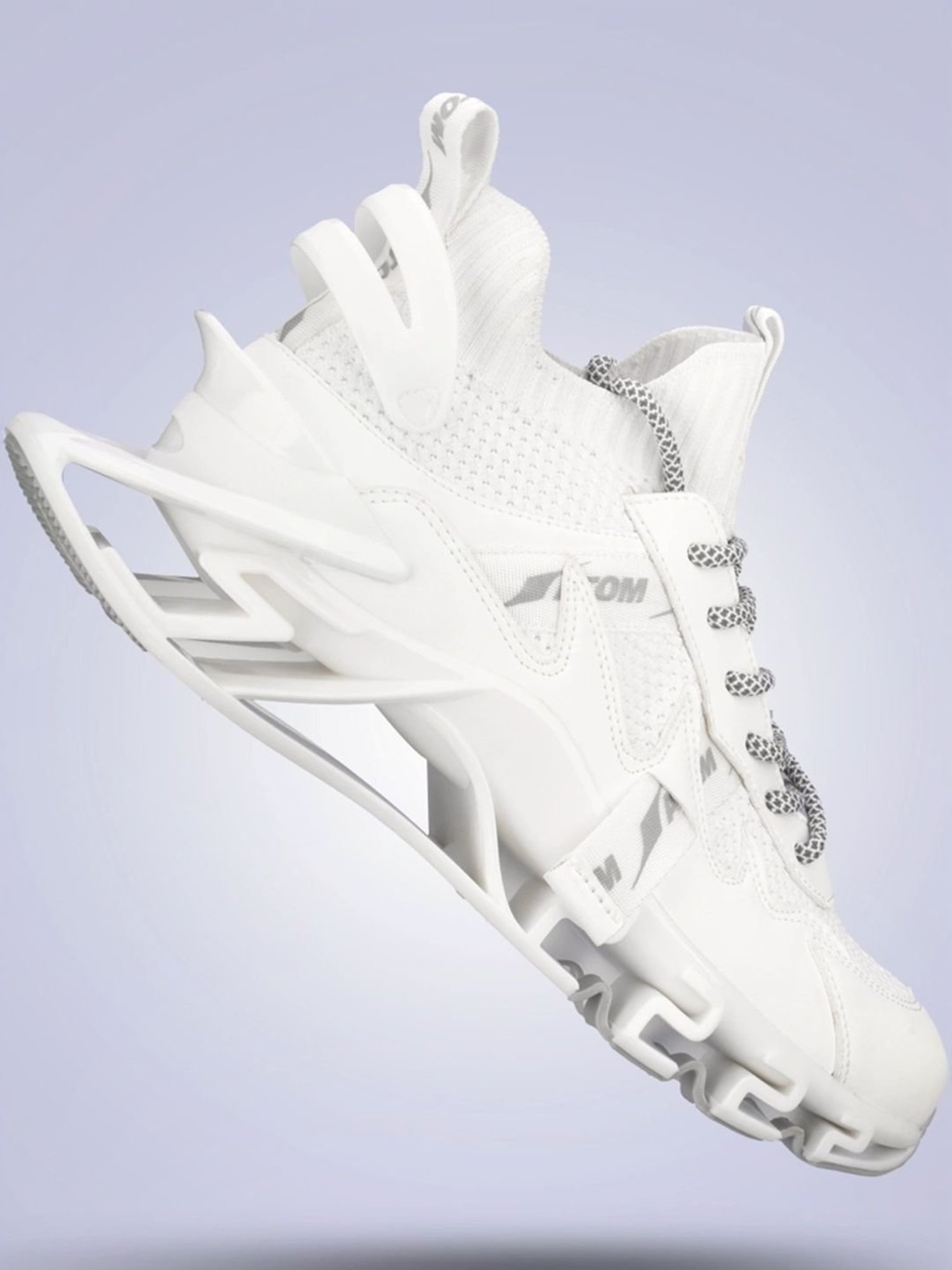 Atom Men's Spring Edge Alpha 2 White Running Shoes