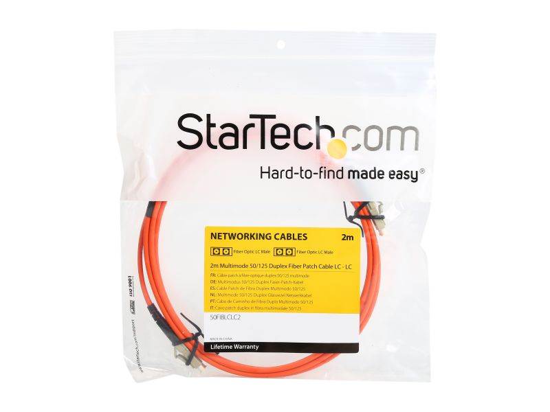 Fiber Optic Cable LC-LC 9/125 Duplex Single-Mode Fiber Cable Yellow 5 meters