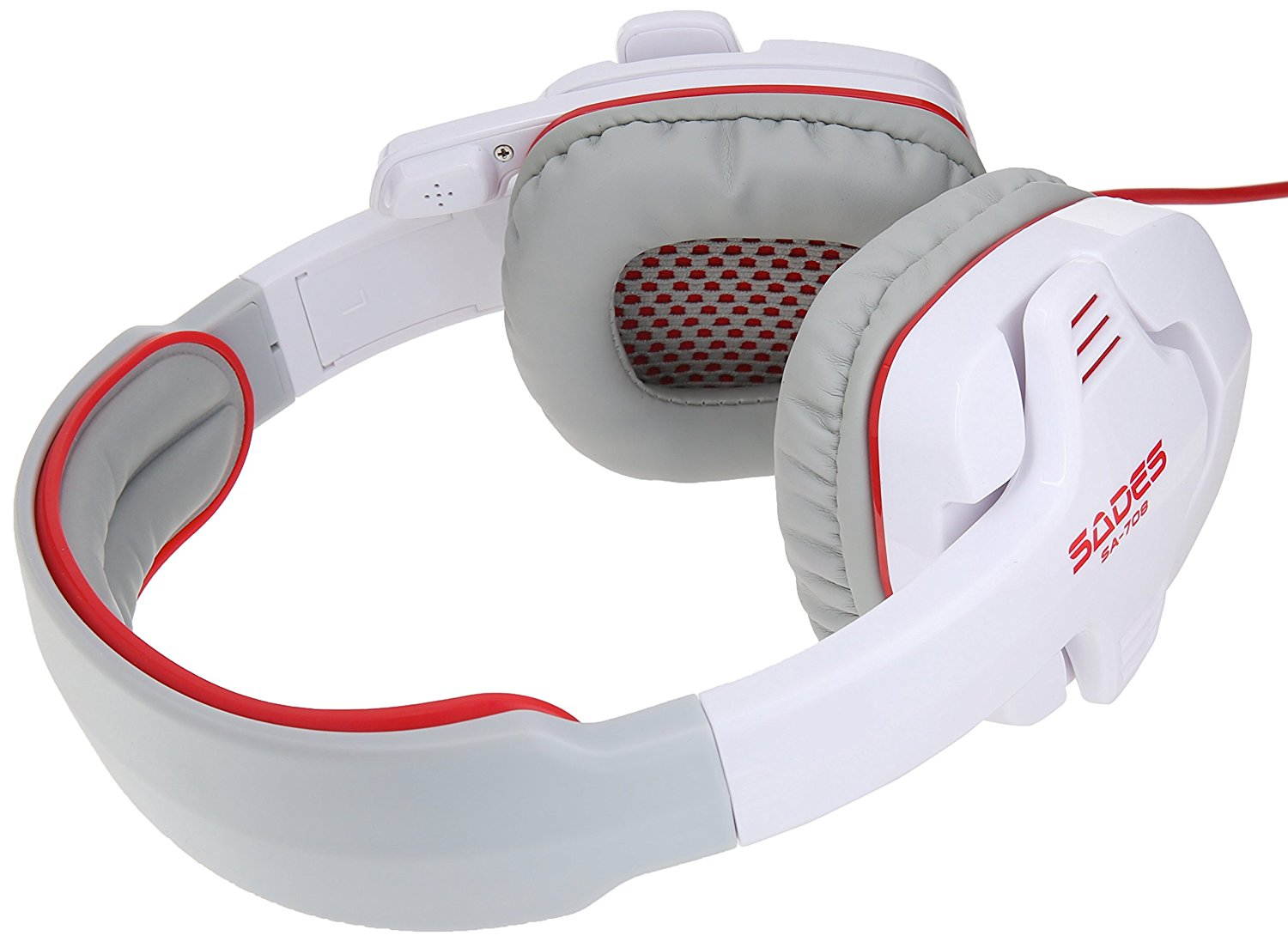 SADES SA-708 Stereo Gaming Headset with Microphone (White)