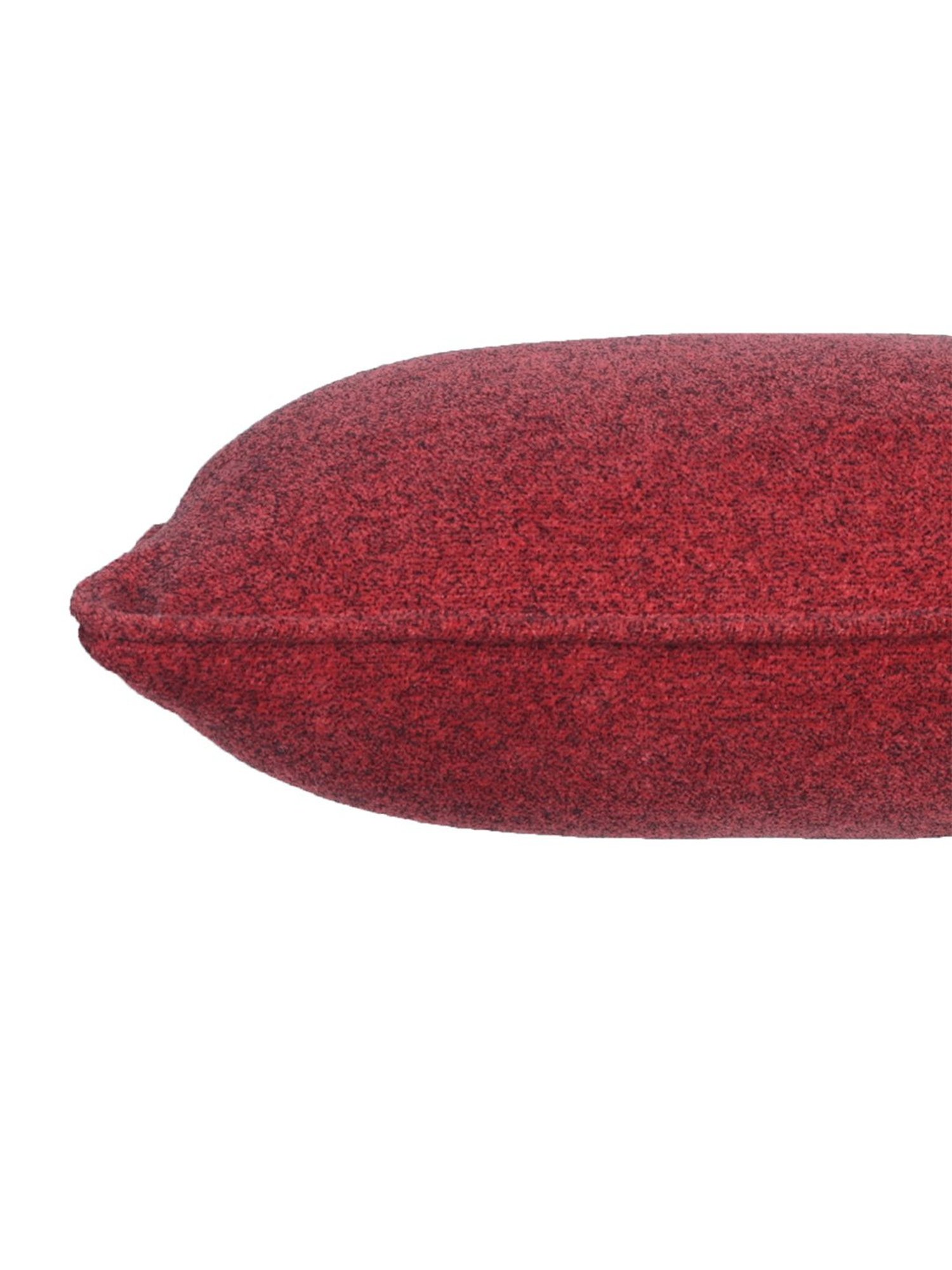 Maspar Colorart Charlotte Solid Red 110 TC Cotton Blend Cushion Cover