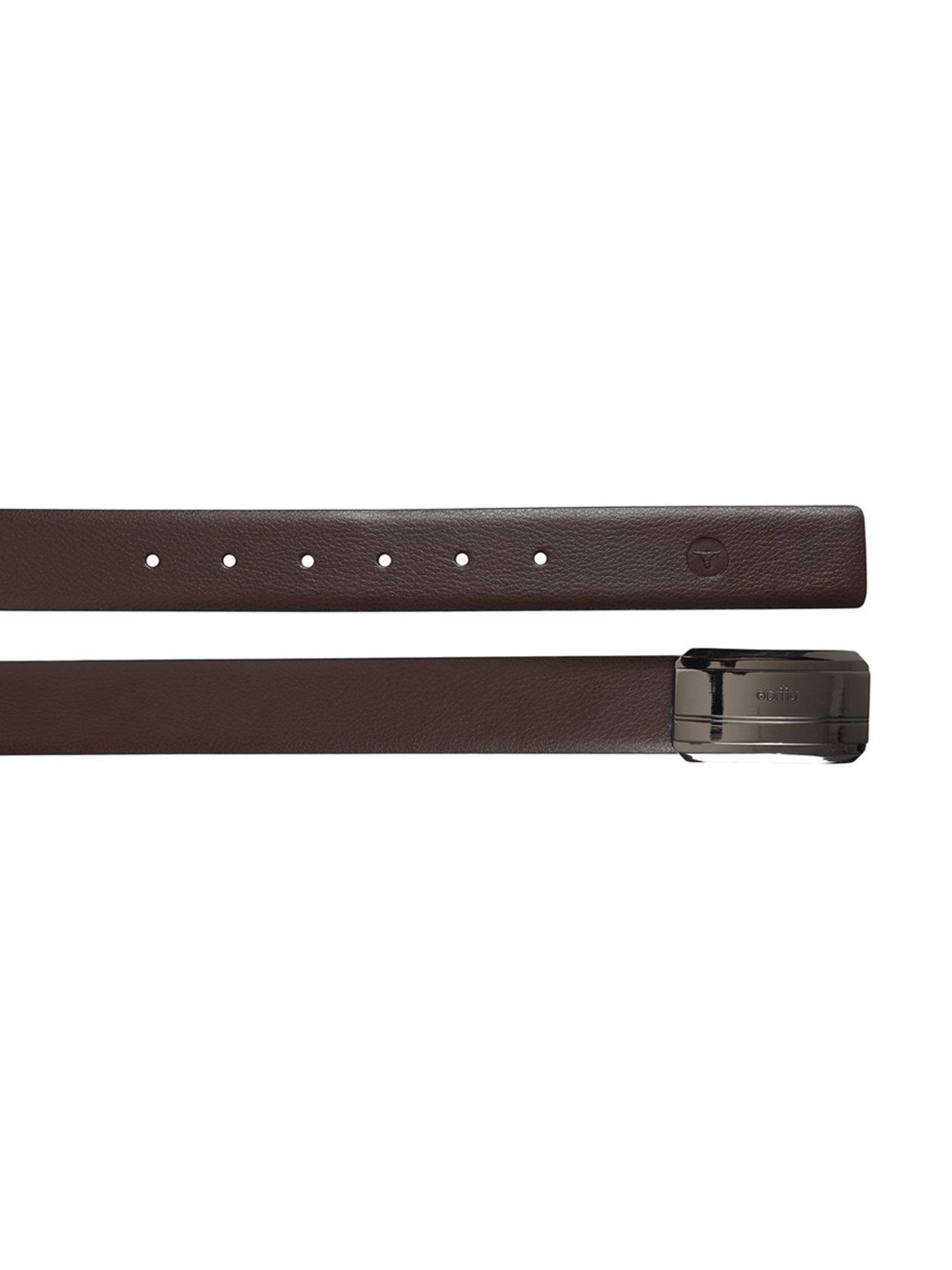 BULCHEE Brown & Black Leather Reversible Formal Belt for Men
