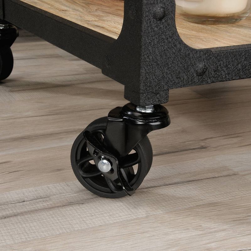 Steel River Side Table Distressed Brown - Sauder