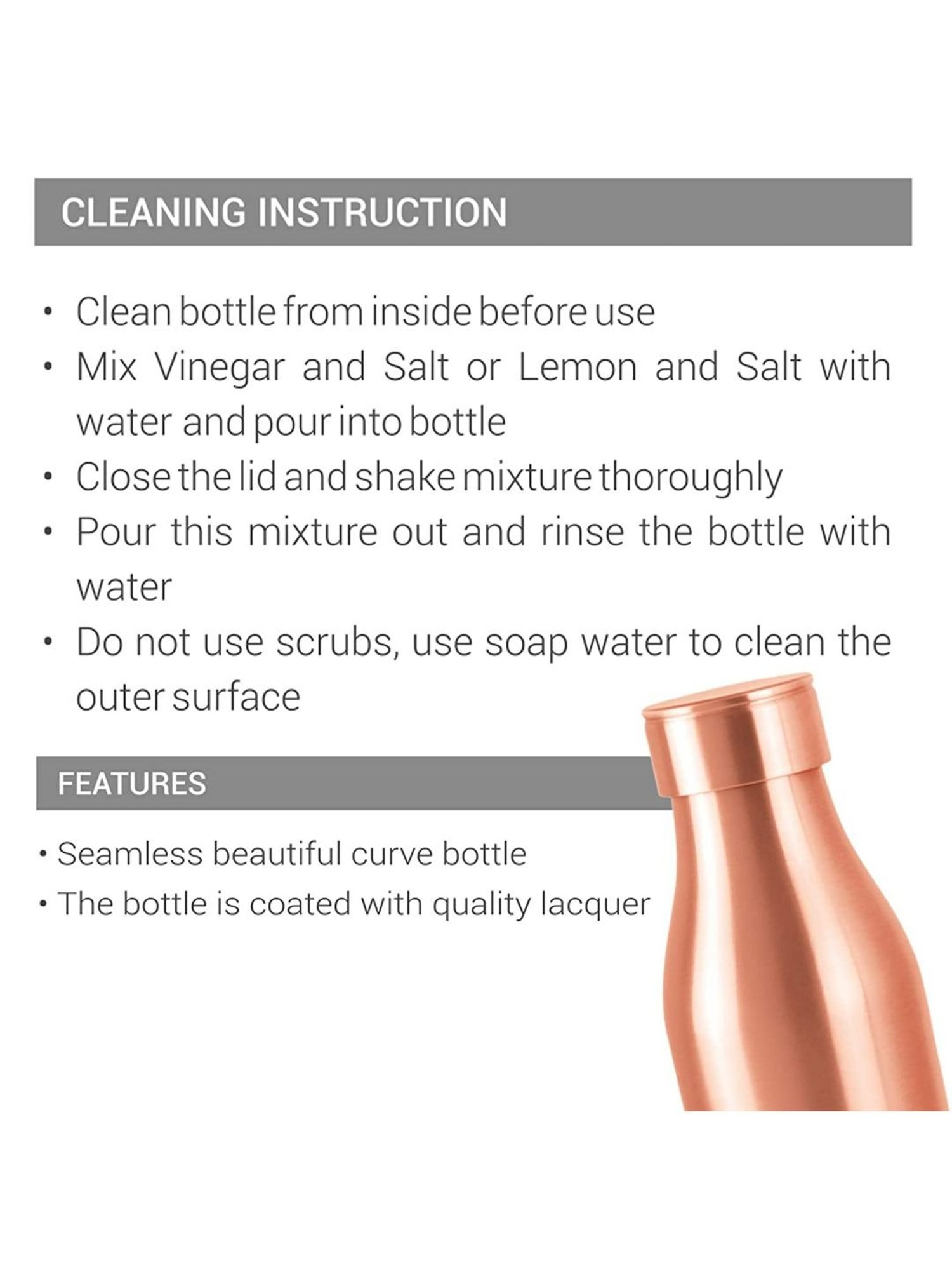 Milton Copper Thermosteel Vaccum Insulated Hot & Cold Water Bottle (0.98 L)