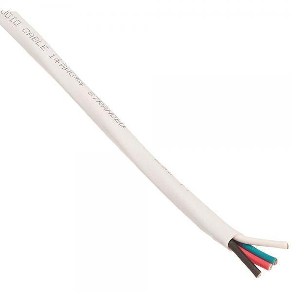 Cmple - 16AWG CL2 Rated 4-Conductor Loud Speaker Cable - w 250ft For In-Wall Installation