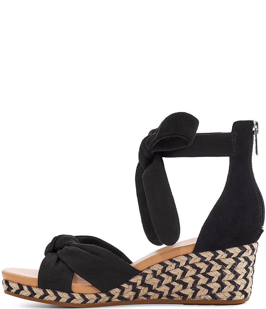UGG&reg; Yarrow Canvas Suede Espadrille Wedges