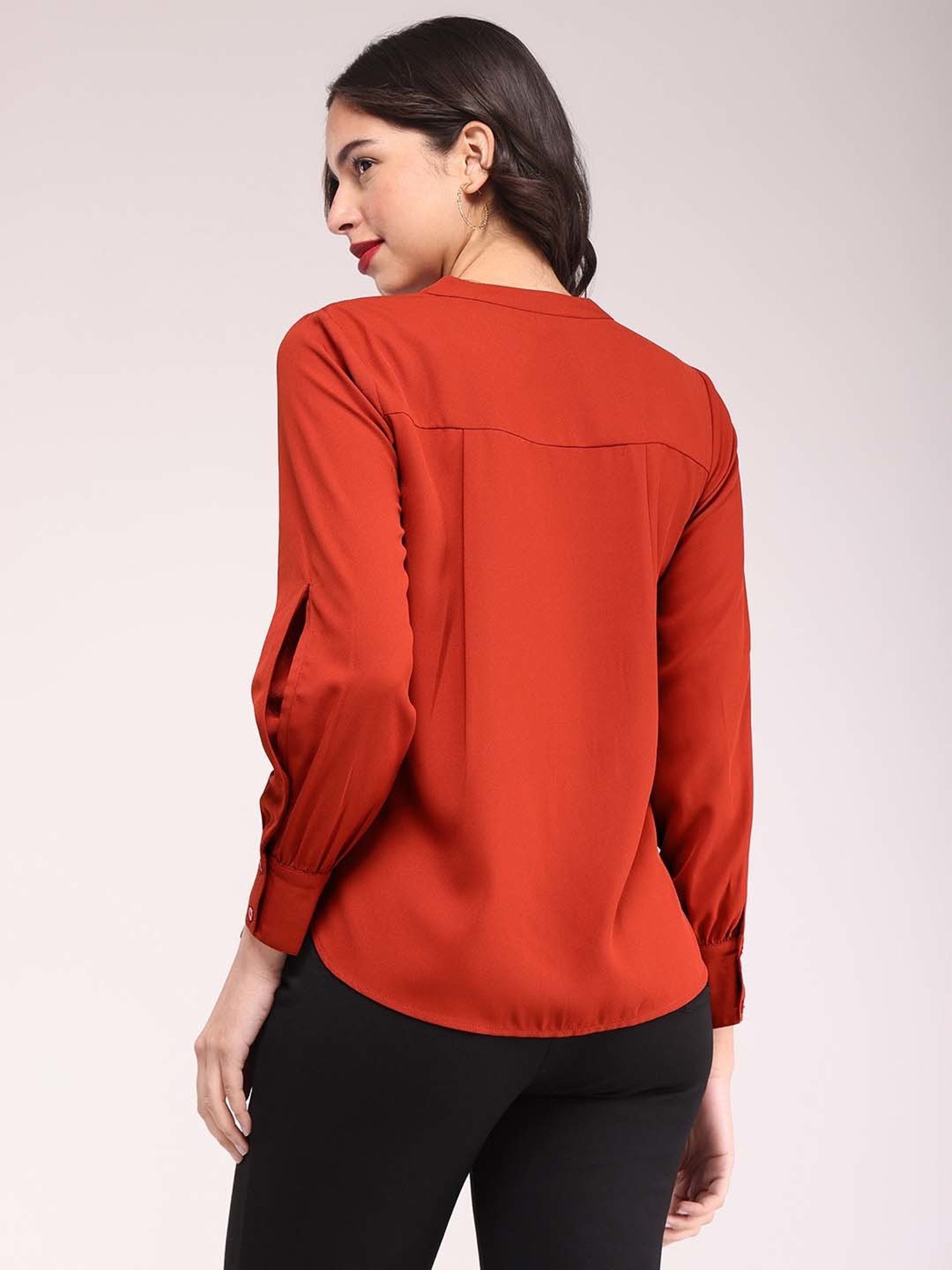 Fablestreet Rust Relaxed Fit Top