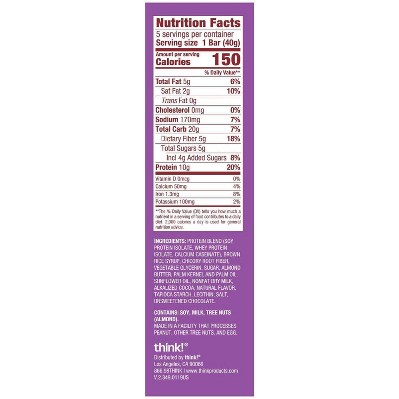 think! Protein + 150 Calorie S'mores Bars - 1.41oz/5ct