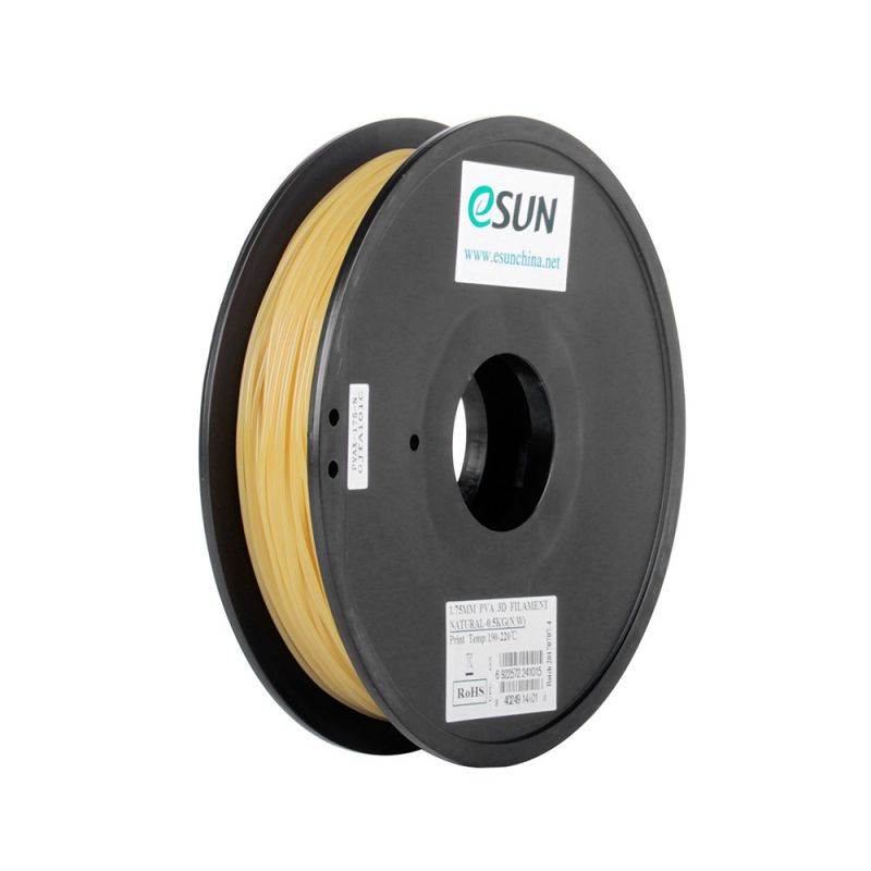 eSUN PVA 1.75mm 3D Printers Filament 0.5kg(1.1lb) Spool Water-soluble Consumables Natural Material Refills