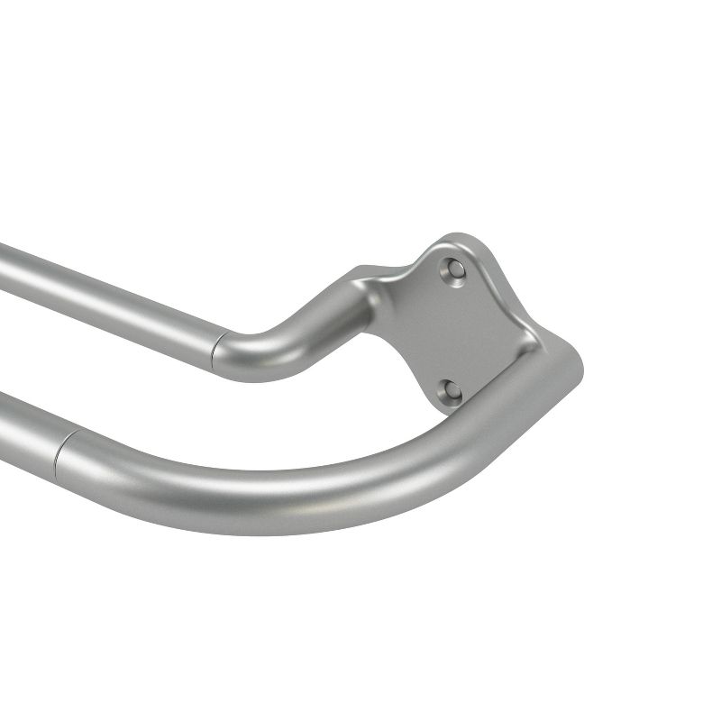 88"-120" Double Dusk Curtain Rod Nickel - Loft by Umbra