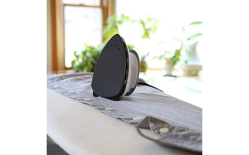 Small Mini Iron - Dual Voltage Compact Design, Great for Travel - Non-Stick Ceramic Soleplate - Dry or Steam Ironing - Extra-Long Power Cord &ndash; Heats Rapidly in 15 Seconds