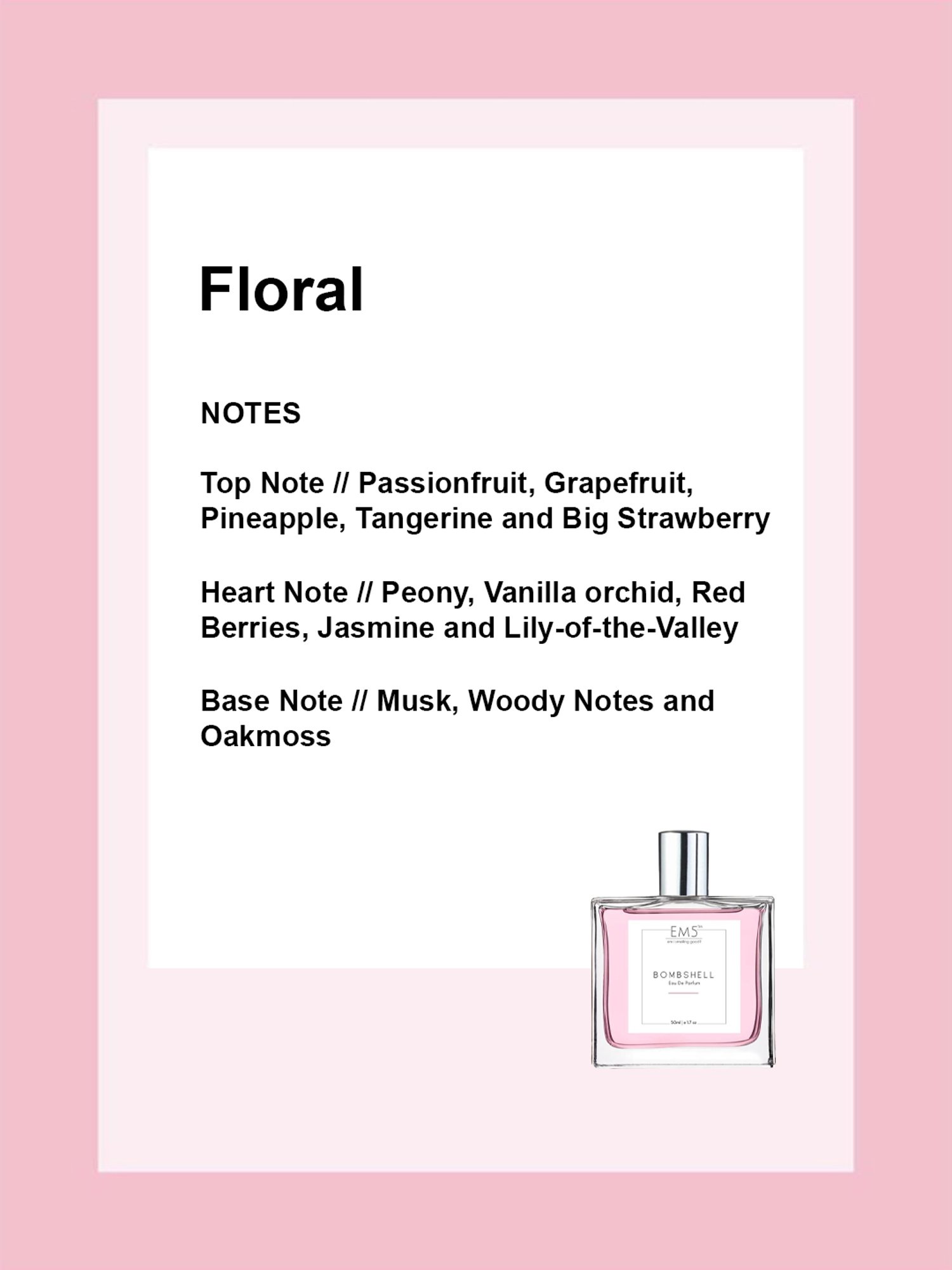 EM5 Bombshell Eau de Parfum for Women - 50 ml