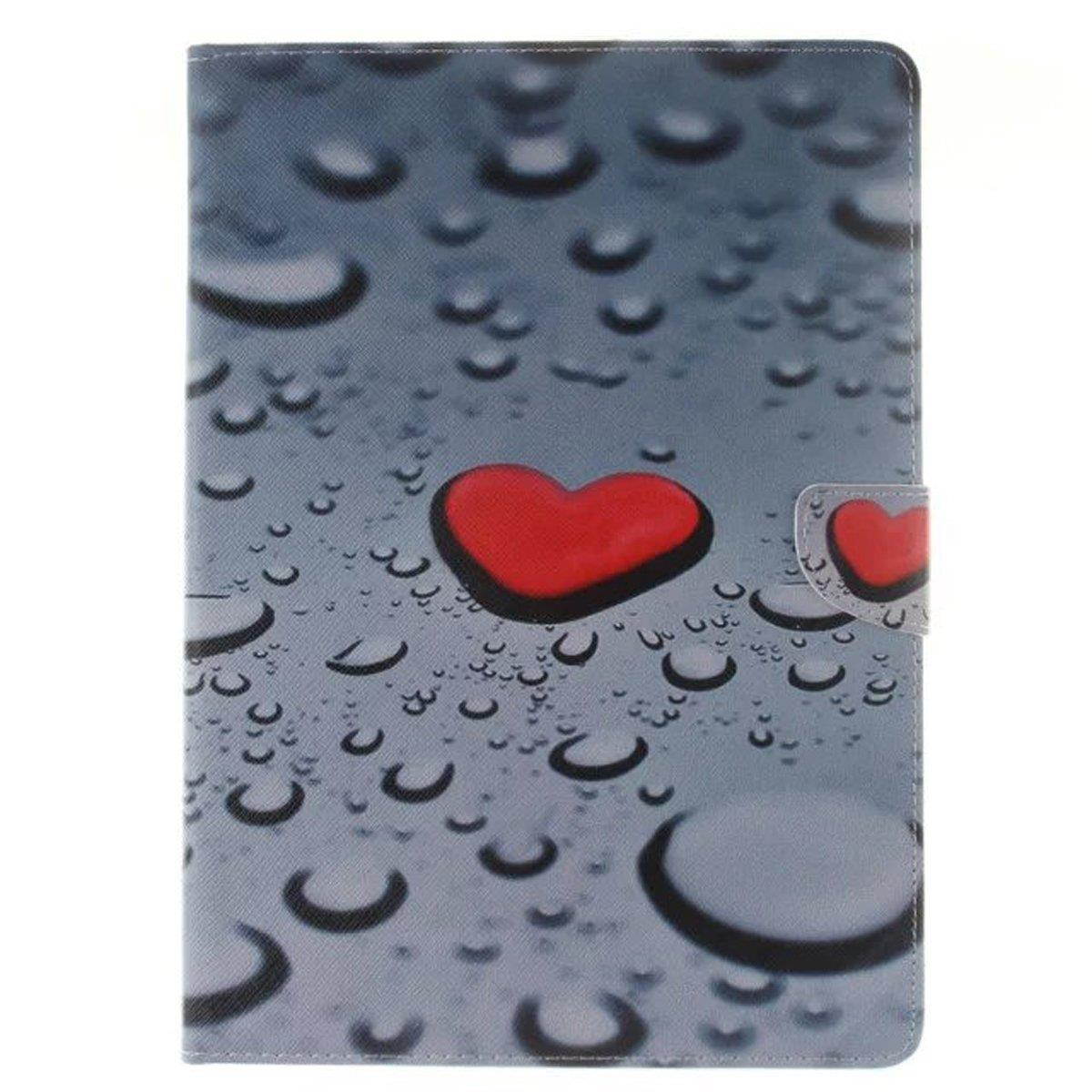 iPad Pro 9.7 Case, Newshine [Perfect Fit] Synthetic Leather Smart Kickstand Flip Case Cover with Wake/Sleep Feature [Card Solts] for iPad Pro 9.7'' 2016 Release Tablet (3 Loyal Heart)