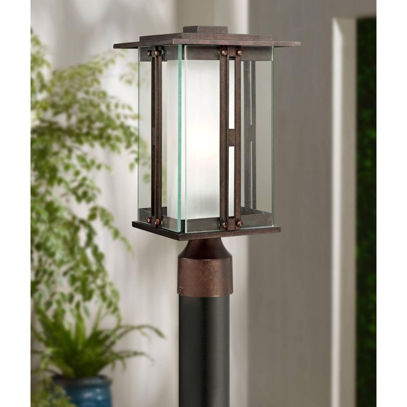 1 Light Outdoor Post Mount Black - Aurora Lighting