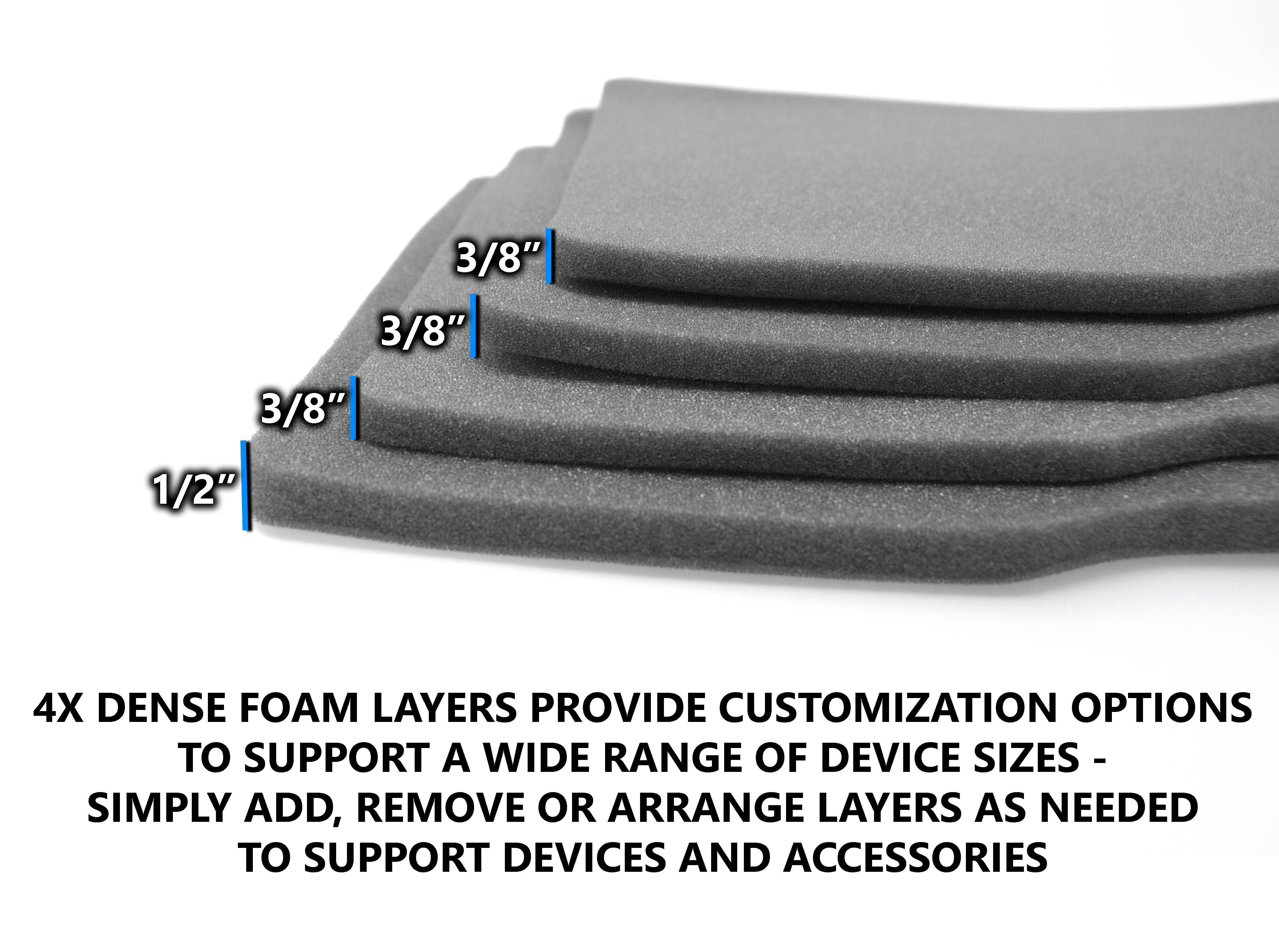 CASEMATIX Heavy Duty Channel Effects Mixer Case Fits Mackie Mix Series Mix12FX , PROFX8V2 , 1402VLZ4 , 1202VLZ4 USB Mixers and Mowered Mixers , Cables , Adapters , Power Supply and More Accessories