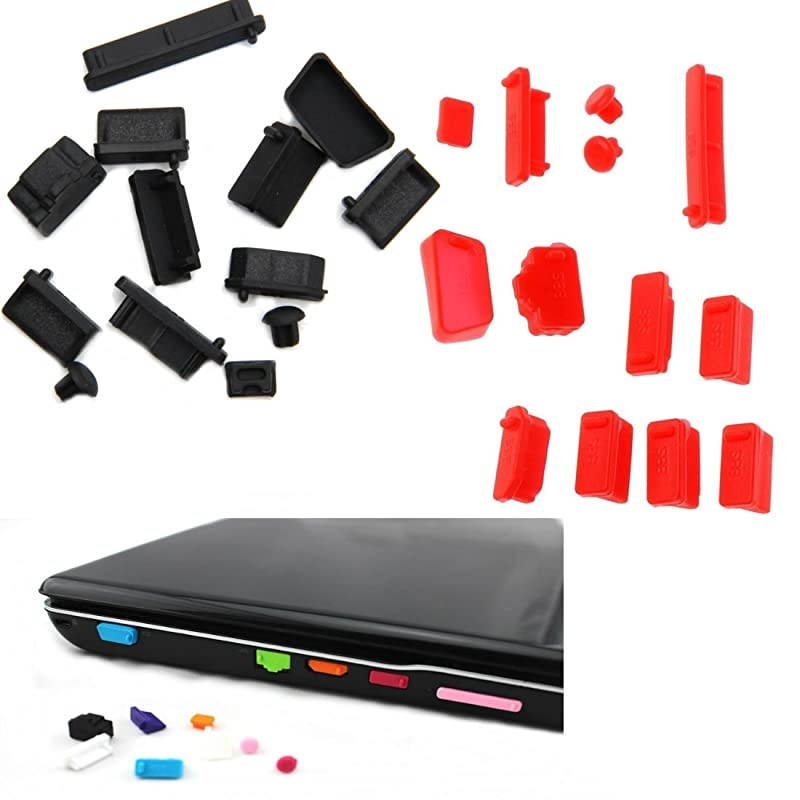 General Laptops Silicone Antidust StopperPlug8 Sets x 13Pieces Per Set in 8 Not for Apple Laptops