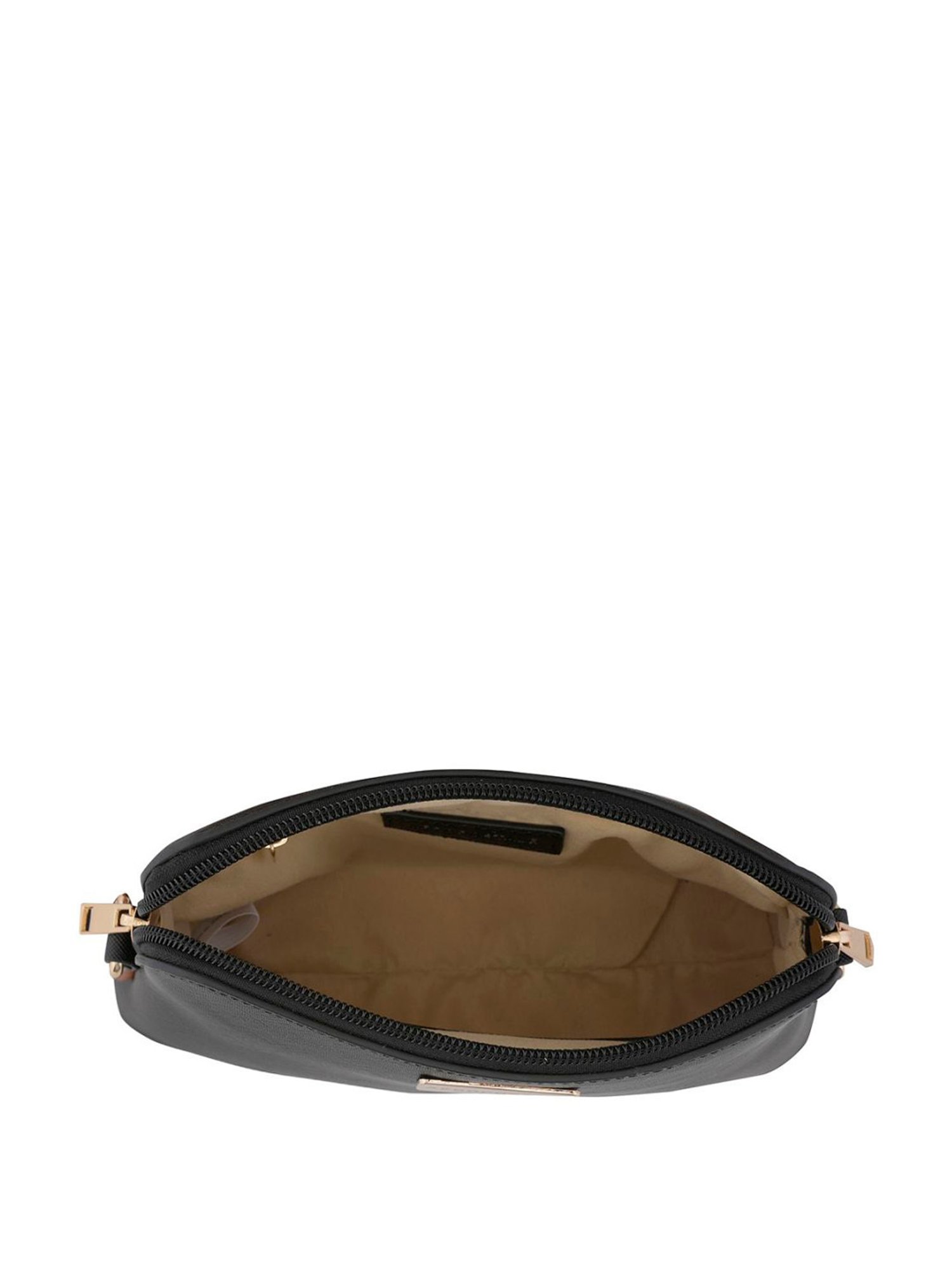 Aeropostale Cailyn Black PU Solid Sling Handbag