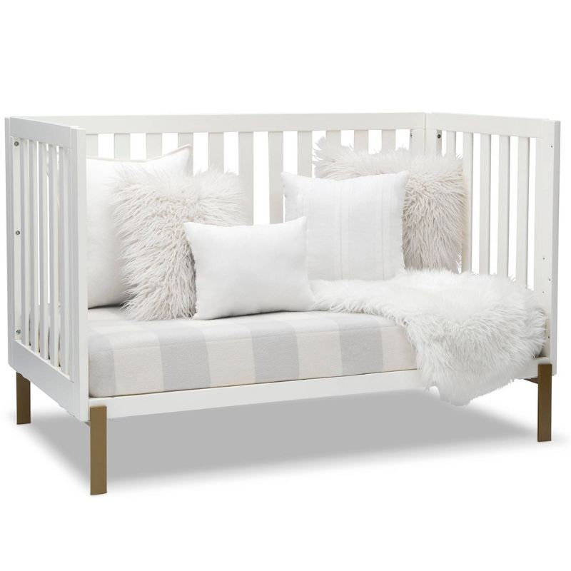 Delta Children Hendrix 4-in-1 Convertible Crib Under Crib Roll-Out Storage - White