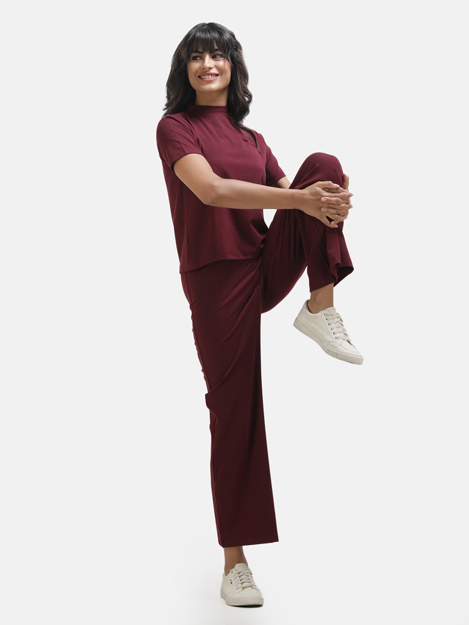 KOI SLEEPWEAR Maroon Top With Pants