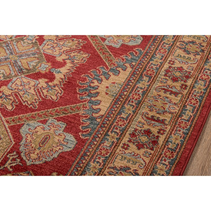 5'3"X7'6" Medallion Area Rug Red - Momeni