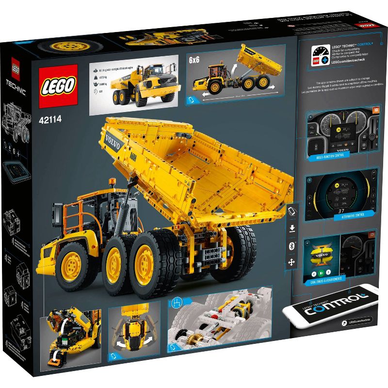 LEGO Technic 6x6 Volvo Articulated Hauler Building Kit for Kids Who Love Construction Toys 42114