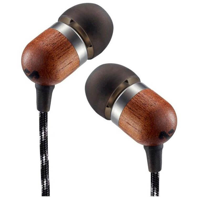 House Of Marley Smile Jamaica In-Ear Wired Headphones with Mic, Midnight, EM-JE041-MI