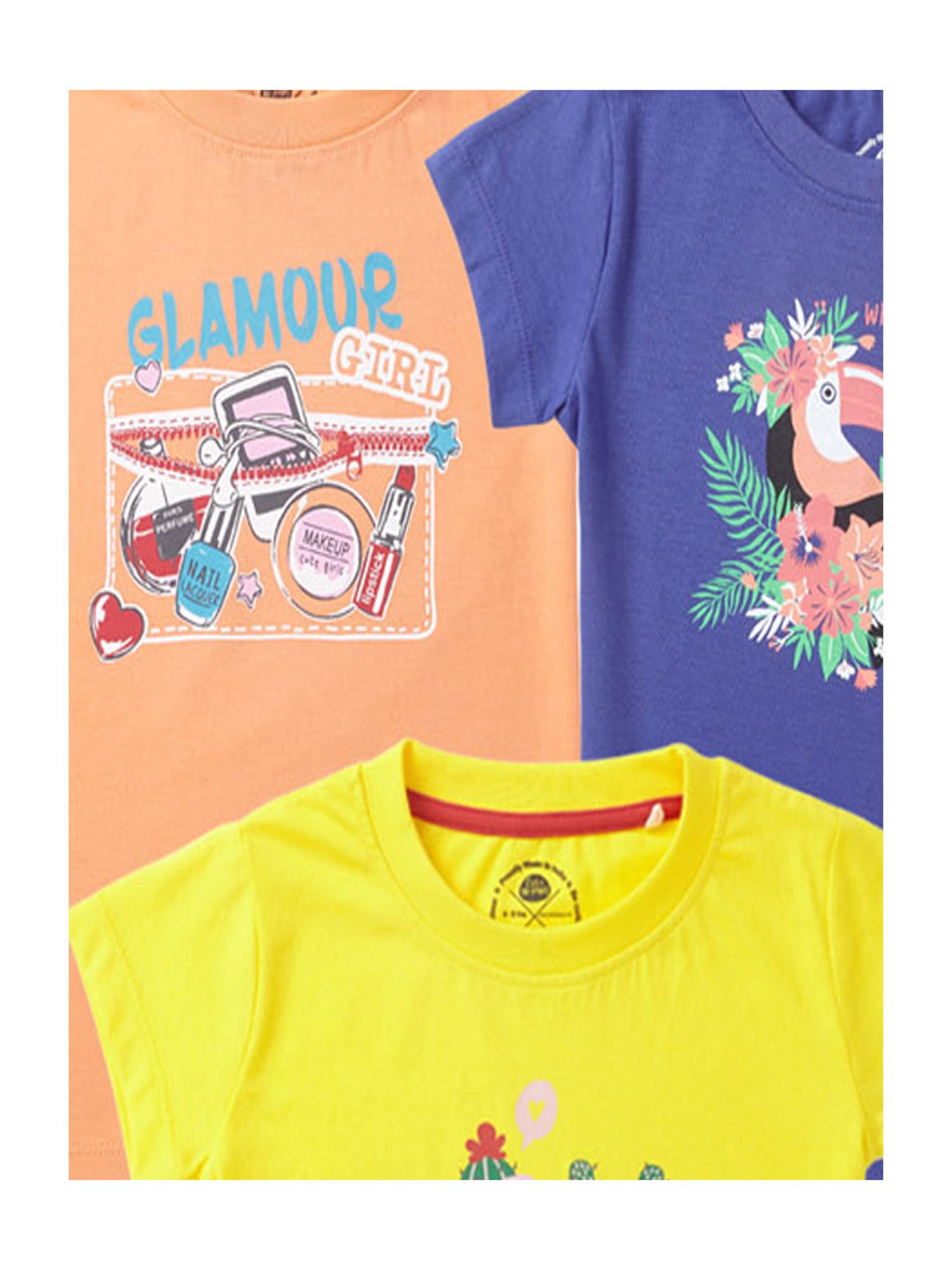 Cub McPaws Kids Multicolor Printed  T-Shirts