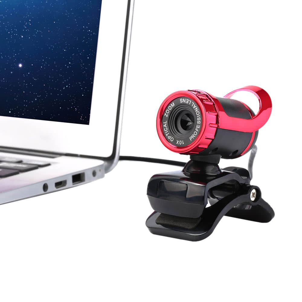 USB 2.0 50 Megapixel HD Camera Web Cam 360 Degree with MIC Clip-on for Desktop Skype Computer PC Laptop