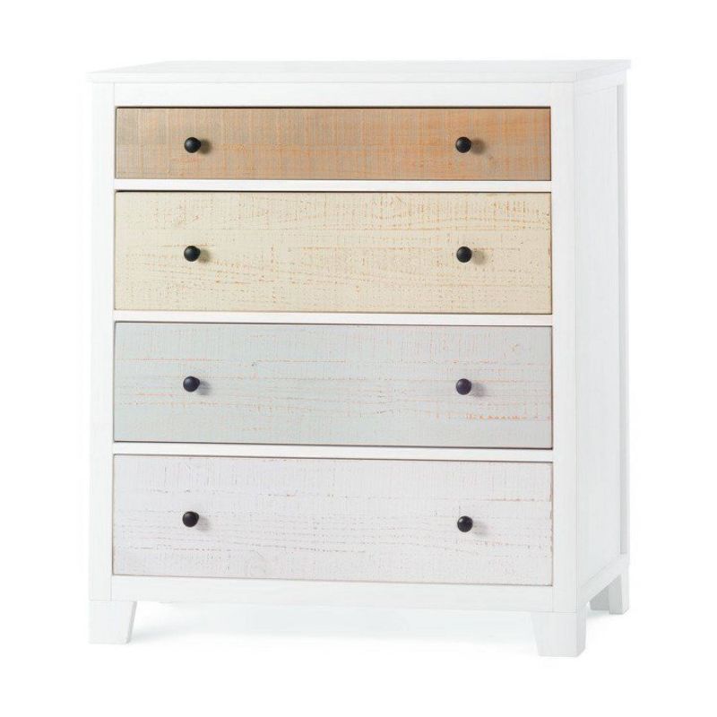 County Line 4 Drawer Chest Rum Walnut - Sauder