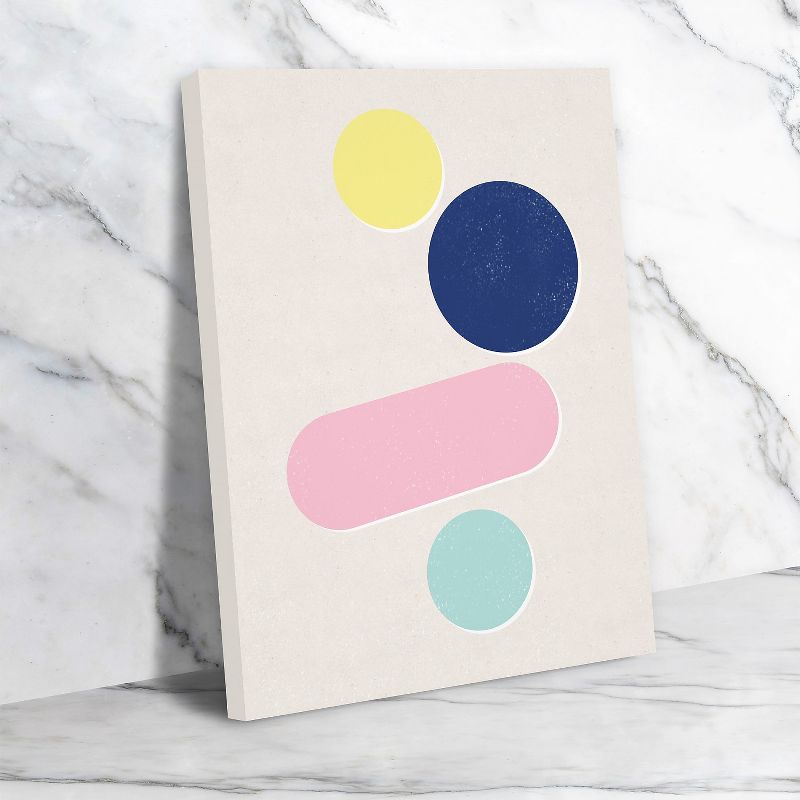 Americanflat Paper Shapes 7 by Roseanne Kenny Wall Art Canvas - 11" x 14"