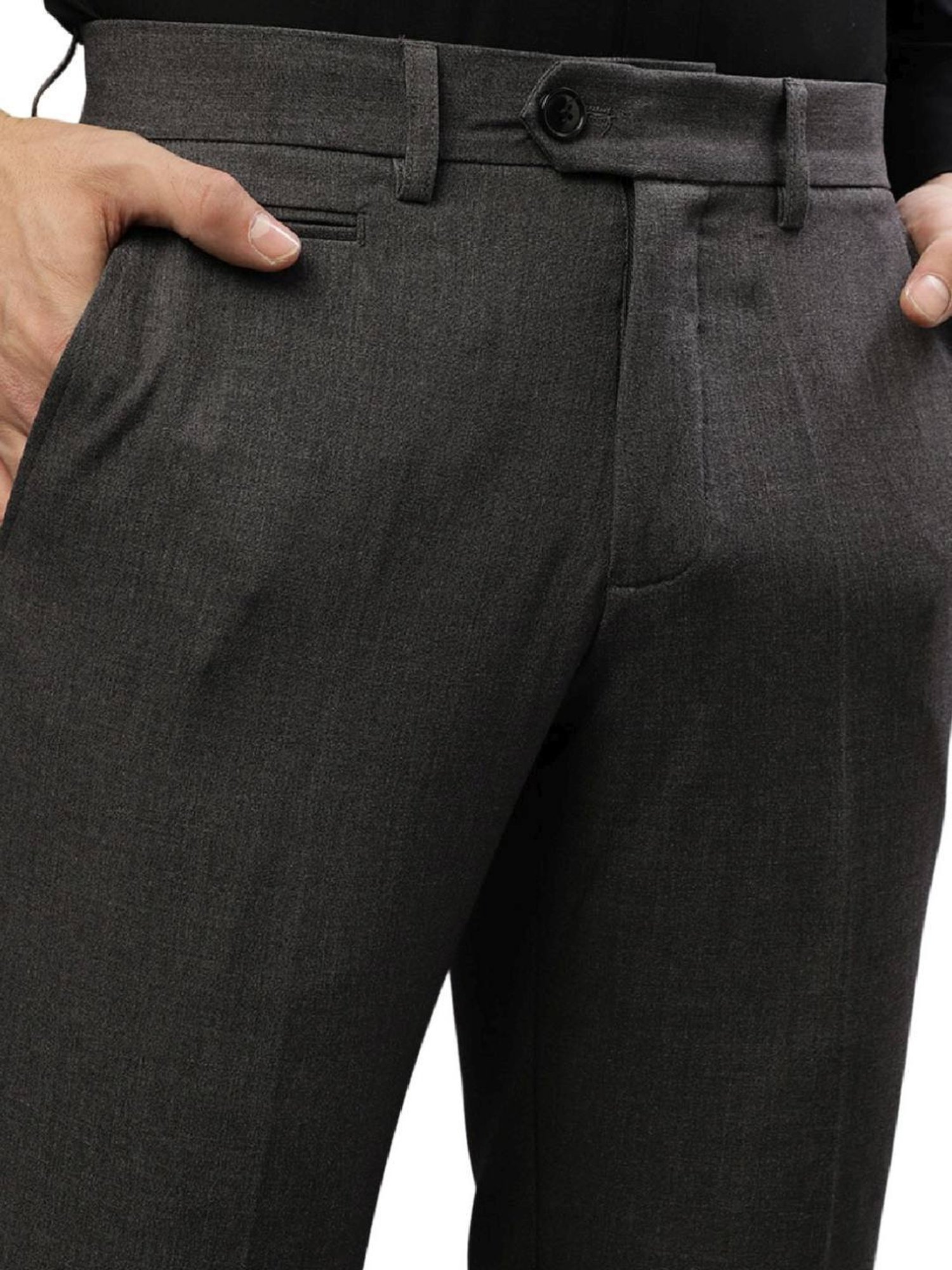 Lindbergh Grey Slim Fit Trousers