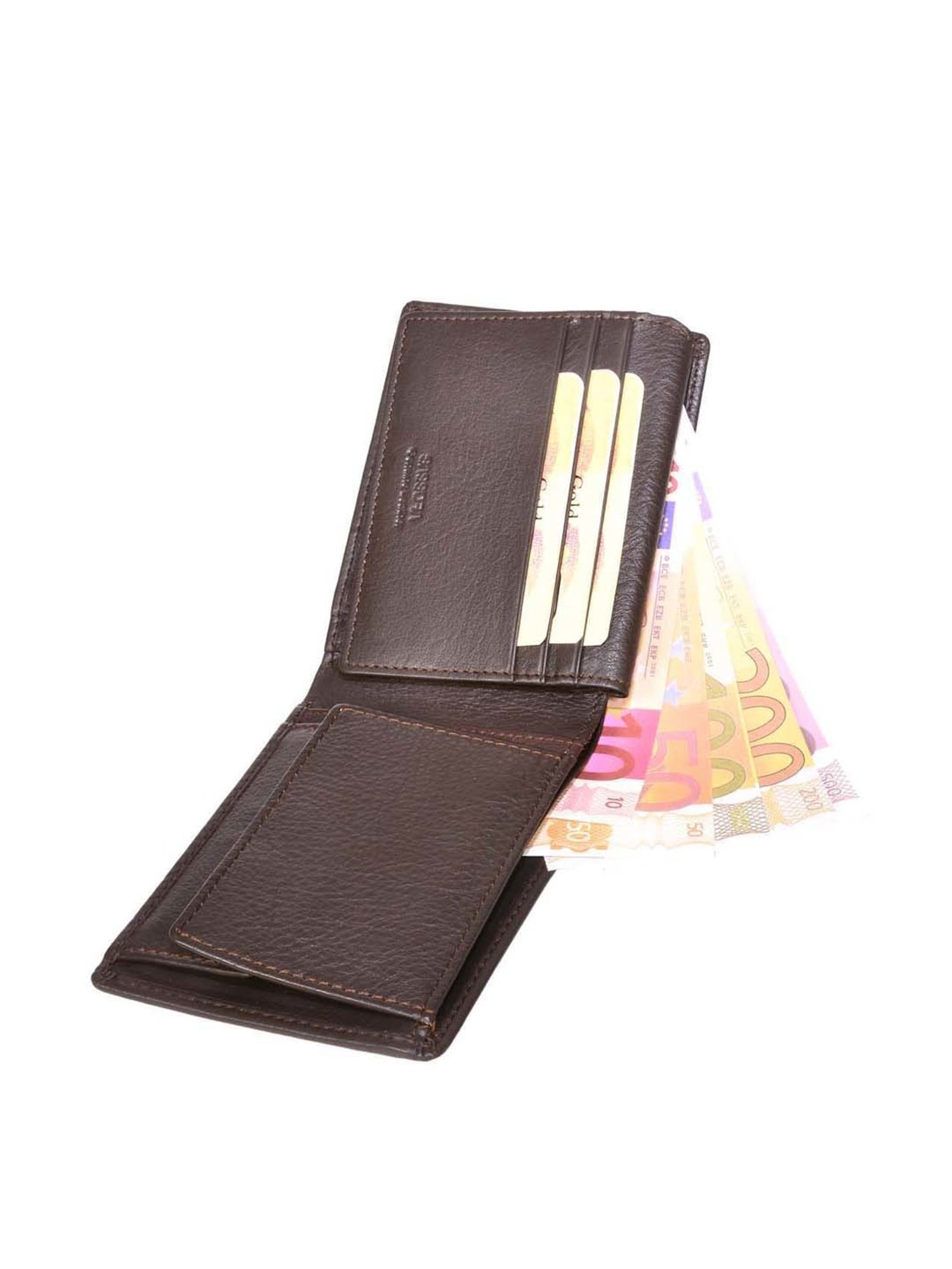 THE HOLISTIK Revival Black & Maroon Casual Leather Bi-Fold Wallet for Men