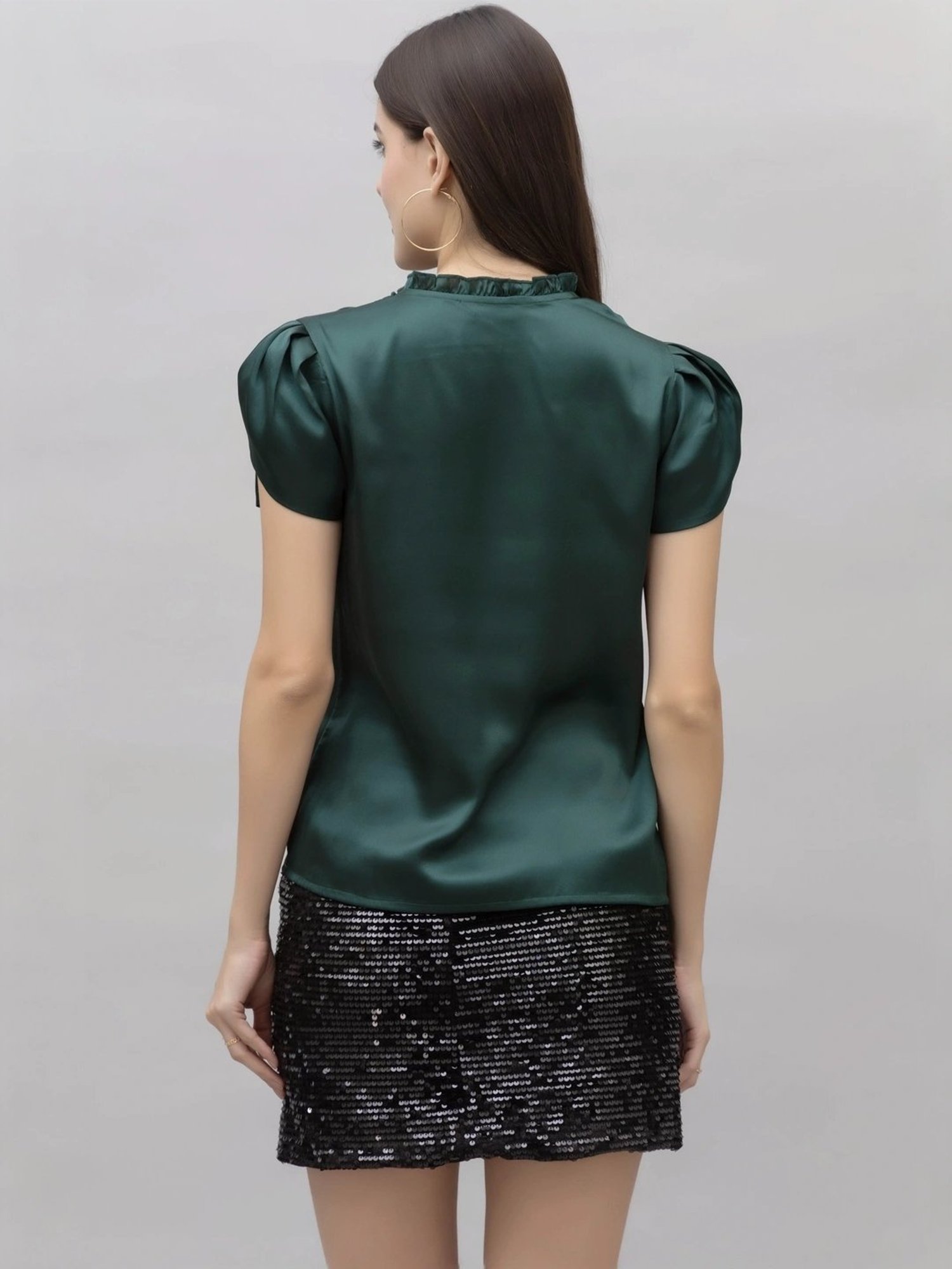 PURYS Green Regular Fit Top