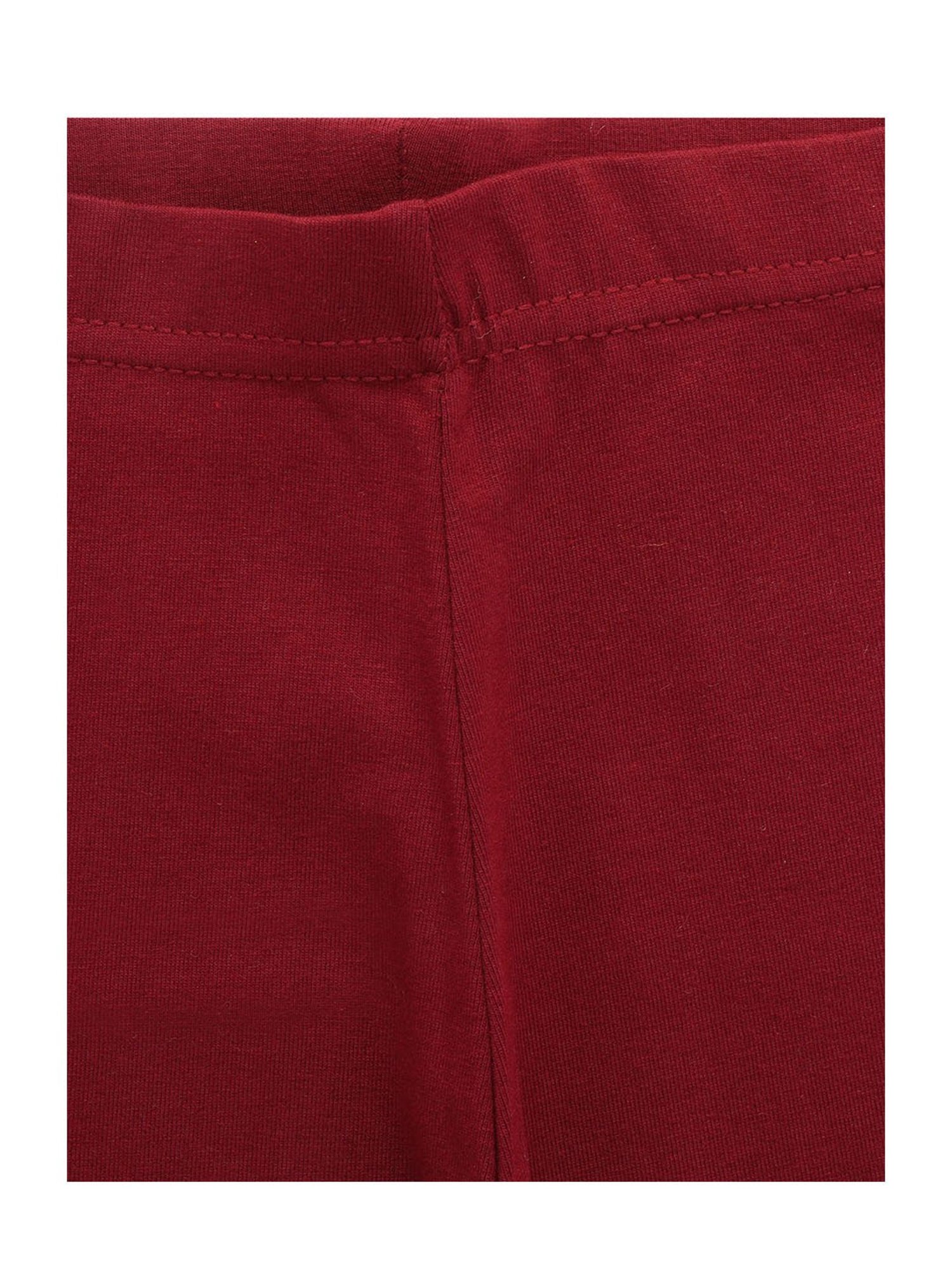 Bodycare Kids Orchid & Wine Solid Leggings (Pack Of 2)