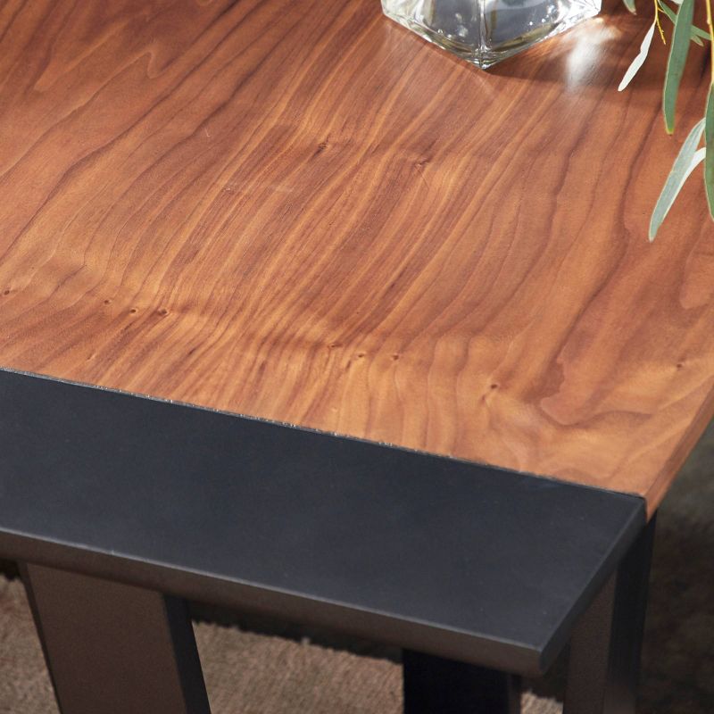 Contemporary Walnut Veneer Coffee Table Walnut Brown - Venus Williams Collection