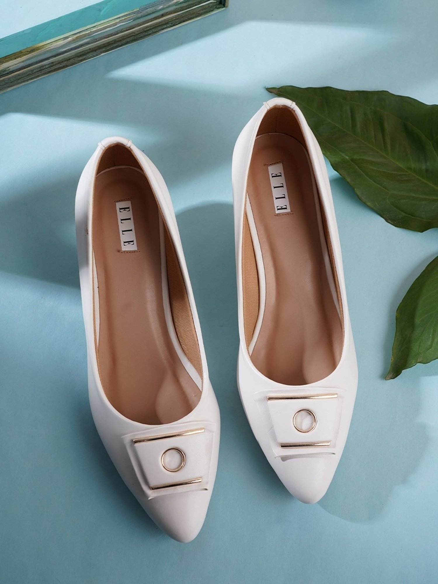 Elle Women's White Casual Pumps