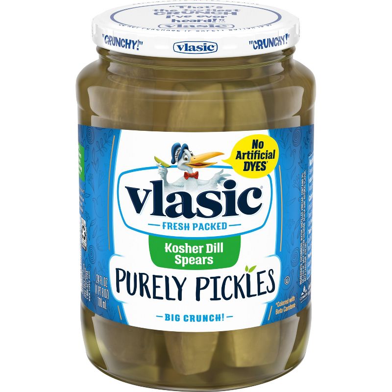 Vlasic Purely Pickles Kosher Dill Spears - 24 fl oz