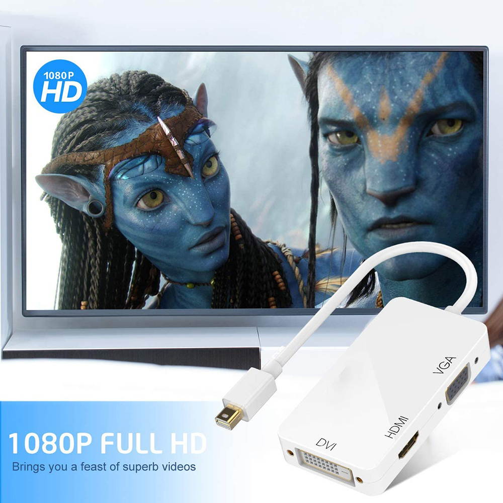 eDragon Display Port to HDMI Converter with Adapter 3 Pack ED713232