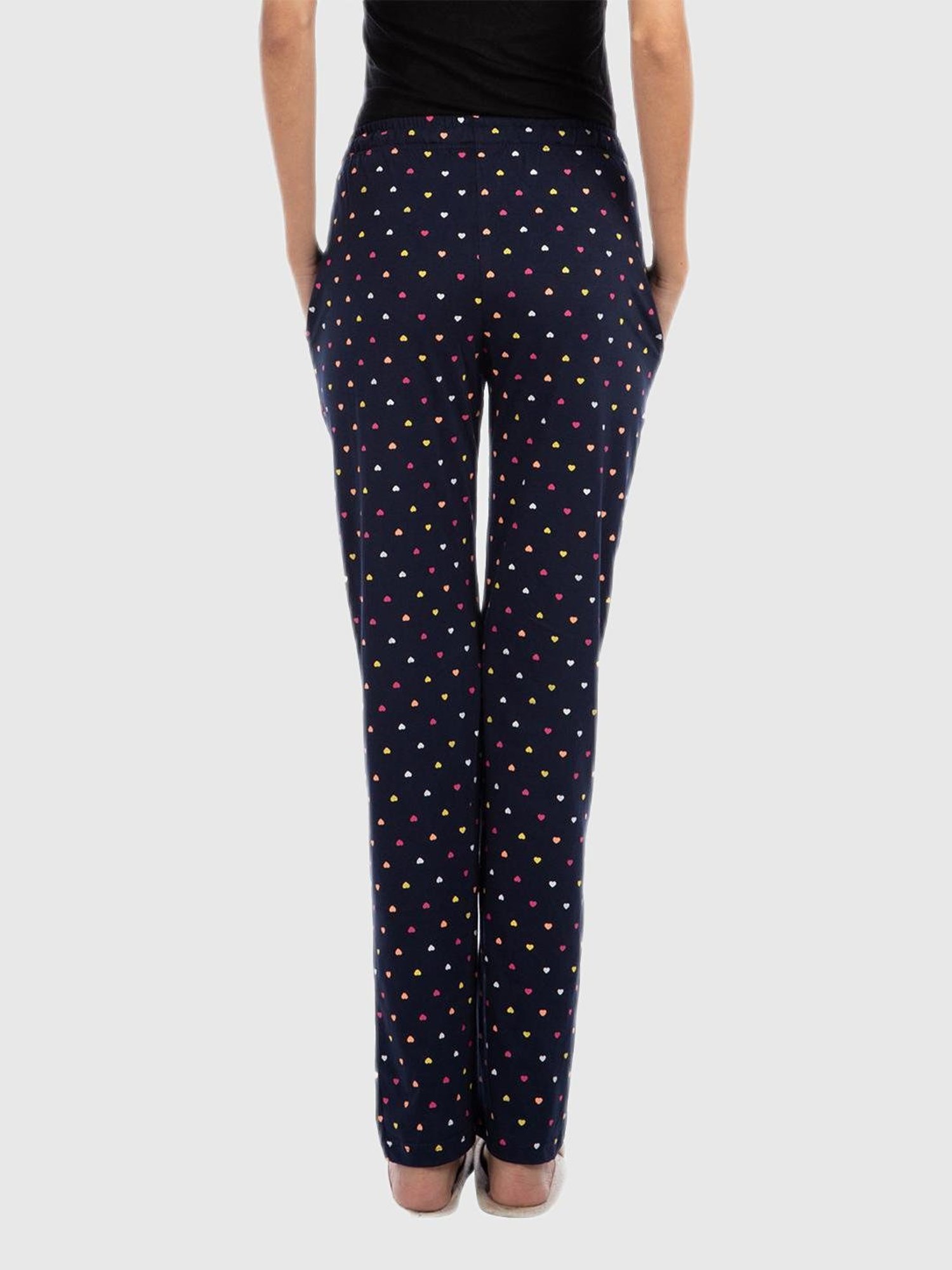 Nite Flite Blue Heart Print Track Pants